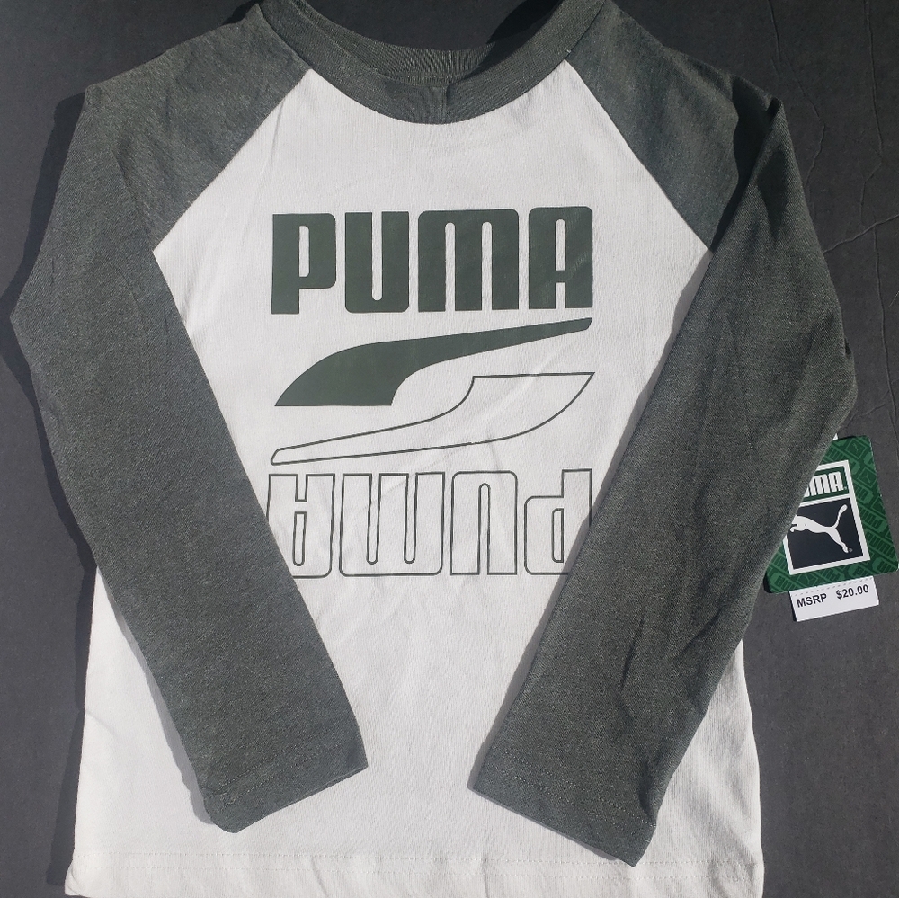 Boys Long Sleeve Puma T-shirt